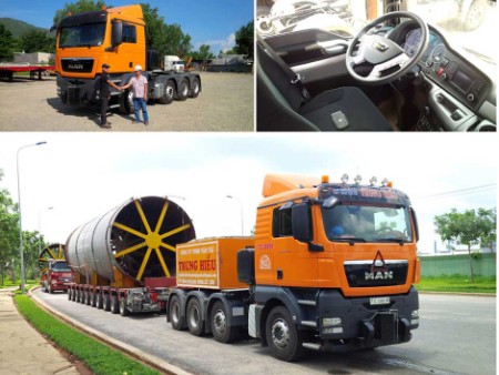 MMV bàn giao xe đầu kéo MAN TGS41.540 siêu trường siêu trọng