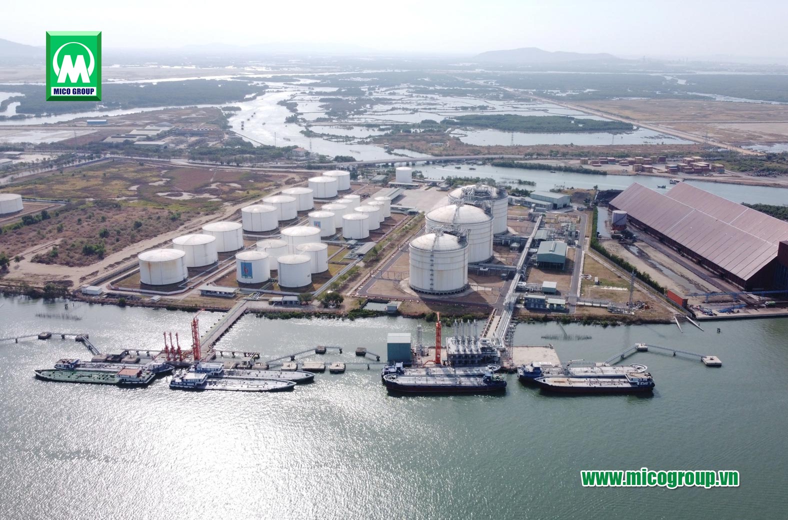 lễ khánh thành Kho cảng LNG Cái Mép (do Công ty Cổ phần Kho cảng Cái Mép - liên danh Hải Linh và AG&P đầu tư)