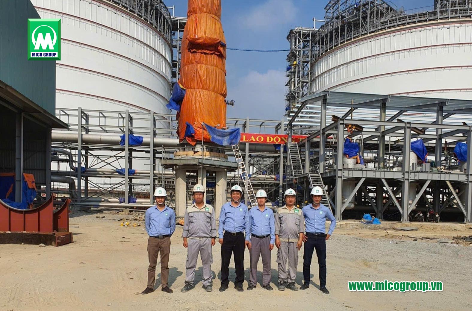 MICO GROUP chịu trách nhiệm thực hiện Gói thầu "Thiết kế, cung cấp, chế tạo, lắp đặt và chạy thử hệ thống máy nén BOG"