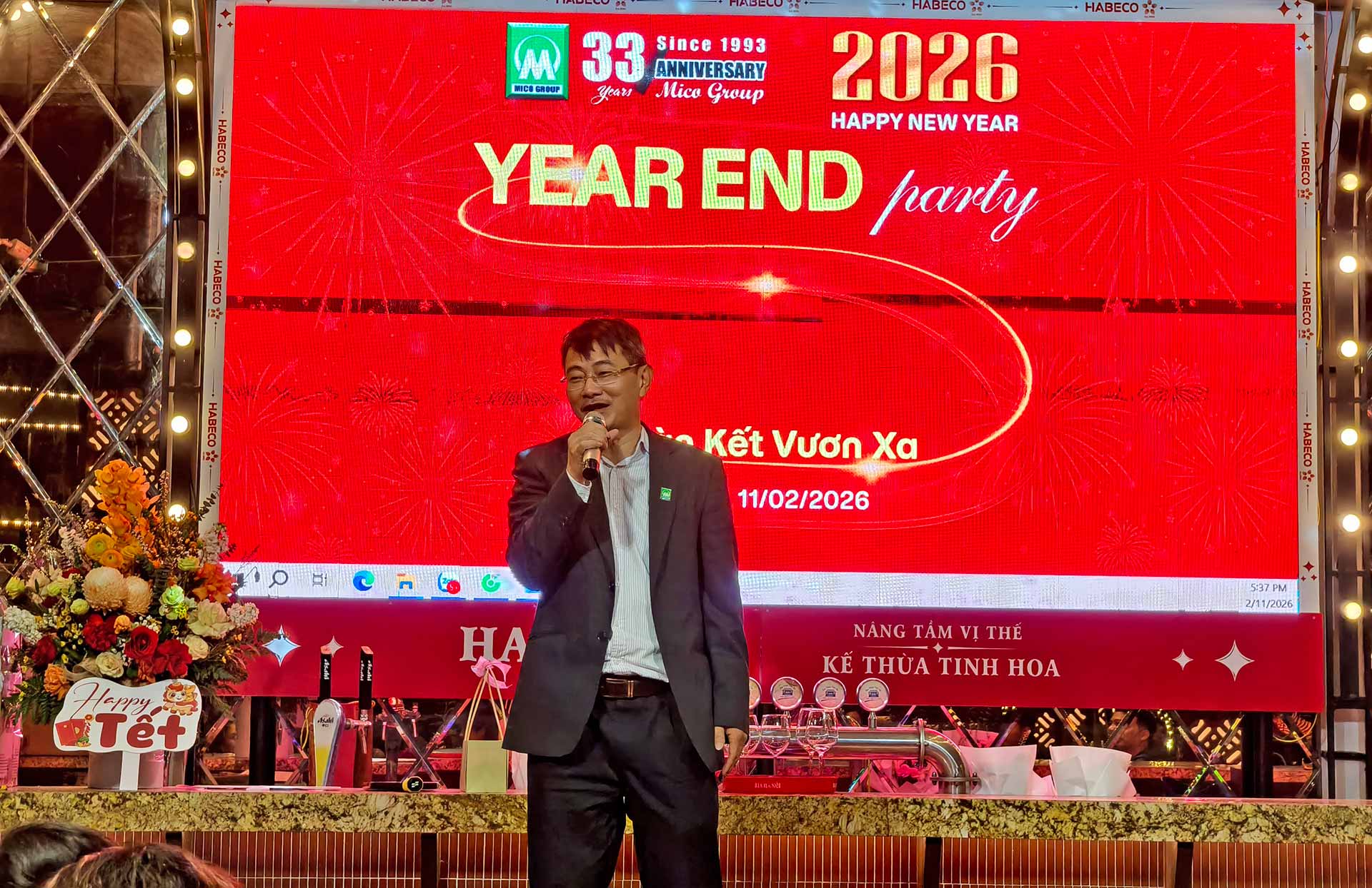 Chủ tịch HĐQT Ông Đào Song Hà&nbsp;phát biểu khai mạc chương trình