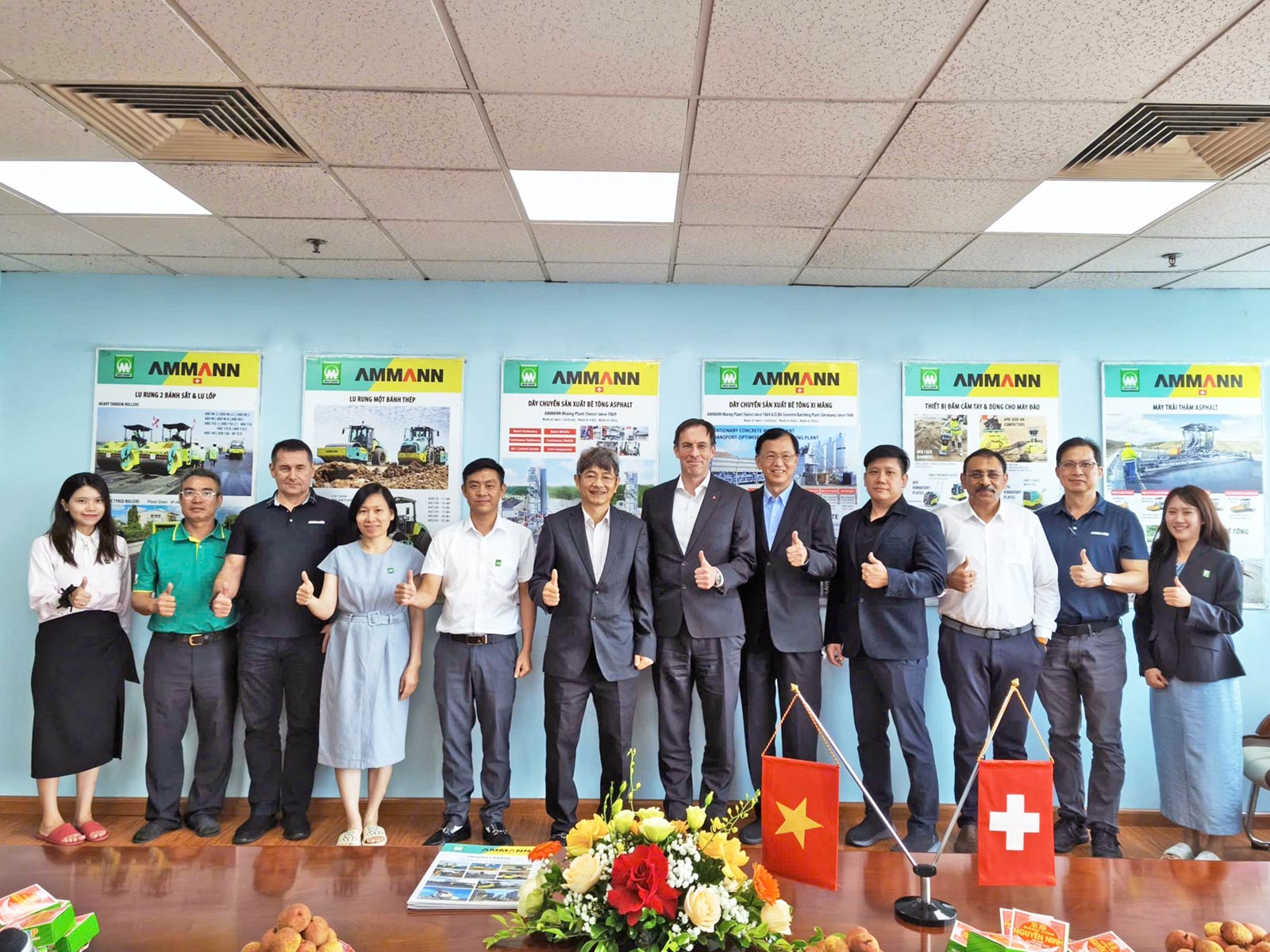 khẳng định cam kết đồng hành lâu dài giữa AMMANN, MICO GROUP và cộng đồng nhà thầu xây dựng Việt Nam